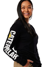 Load image into Gallery viewer, CAT Trademark Banner Women's Long Sleeve Tee - Black