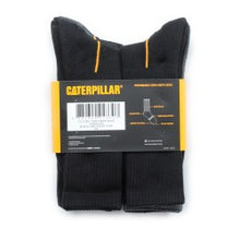 Load image into Gallery viewer, CAT 10 Pack Performance Crew Socks - Black/Grey