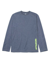 Load image into Gallery viewer, CAT Coolmax Long Sleeve Tee - Eclipse Heather