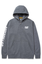 Load image into Gallery viewer, CAT Banner Midweight Full-Zip Hoodie - Dark Heather Grey