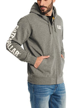 Load image into Gallery viewer, CAT Banner Midweight Full-Zip Hoodie - Dark Heather Grey