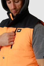 Load image into Gallery viewer, Cat Hi Vis Hooded Work Vest - Orange
