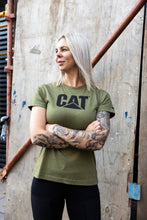 Load image into Gallery viewer, CAT Trademark Logo Women's Tee - Marshland Heather