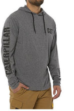 Load image into Gallery viewer, UPF Hooded Banner Long Sleeve Tee - Heather Grey
