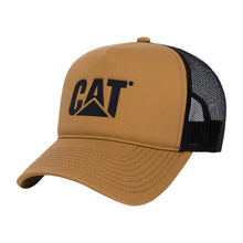 Load image into Gallery viewer, CAT Logo Mesh Back Hat - Tawny Brown/Black
