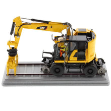 Load image into Gallery viewer, CAT 1:50 M323F Railroad Wheel SY Excavator - High Line Series
