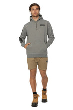 Load image into Gallery viewer, CAT Icon Block Hooded Sweatshirt - Dark Heather Grey
