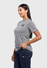 Load image into Gallery viewer, CAT Trademark Women&#39;s Tee - Dark Heather Grey
