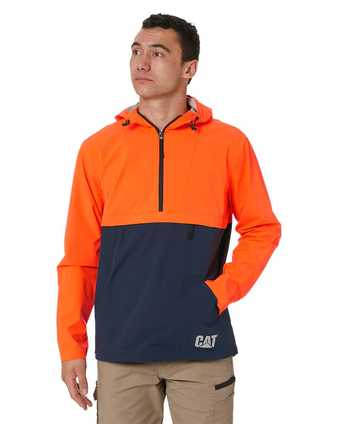 CAT Trade Packable Hi Vis Anorak - Orange