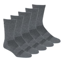 Load image into Gallery viewer, CAT 10 Pack Performance Crew Socks - Black/Grey
