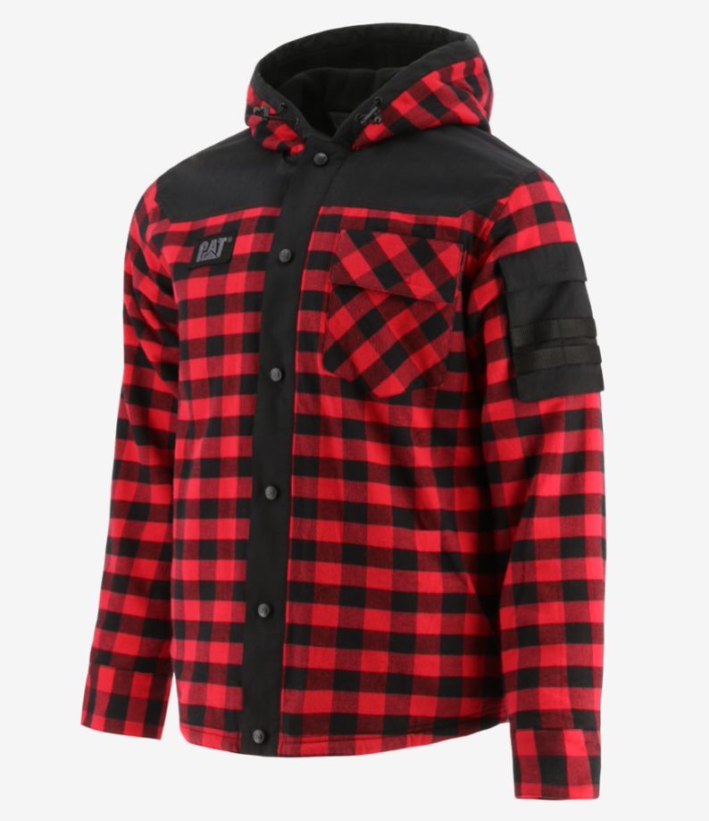 Sequoia Shirt Jacket Red Buffalo Plaid Terra Cat Shop