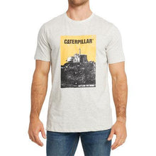 Load image into Gallery viewer, CAT Grunge Tractor Tee - Light Heather Grey
