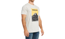 Load image into Gallery viewer, CAT Grunge Tractor Tee - Light Heather Grey
