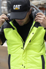 Load image into Gallery viewer, CAT Hi Vis Hooded Work Vest - Yellow
