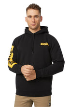 Load image into Gallery viewer, CAT Icon Block Hooded Sweatshirt - Black/Yellow

