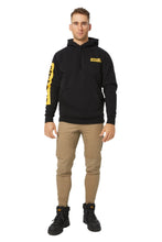 Load image into Gallery viewer, CAT Icon Block Hooded Sweatshirt - Black/Yellow
