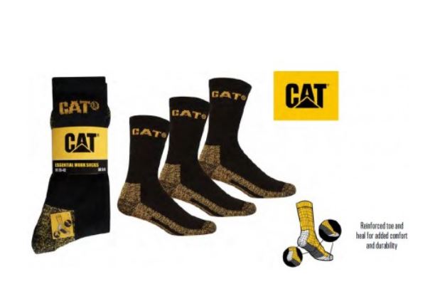 Cat Essential Work Socks (3 Pack)