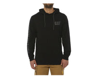 Load image into Gallery viewer, UPF Hooded Banner Long Sleeve Tee - Black
